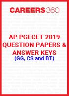 AP PGECET 2019 Question Papers & Answer Keys for GG, CS and BT