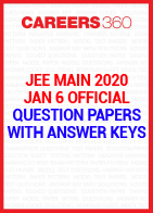 JEE Main 2020 January 6 Official Question Paper with Answer Key