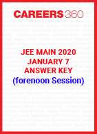 JEE Main 2020 Paper 1 Official Answer Key  (Forenoon Session) - January 7