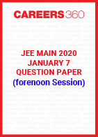 JEE Main 2020 Paper 1 Official Question Paper (Forernoon Session) - January 7