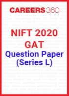 NIFT 2020 GAT Question Paper - Series L