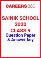 Sainik School Class 9 Question Paper 2020