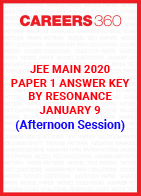 JEE Main 2020 Paper 1 Answer Key by Resonance January 9 (Afternoon Session)