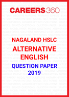 Nagaland HSLC Alternative English Question Paper 2019