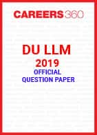 DU LLM 2019 Question Paper