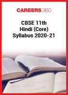 CBSE 11th Hindi (Core) Syllabus 2020-21