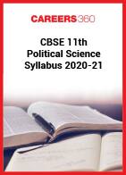 CBSE 11th Political Science Syllabus 2020-21