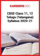 CBSE Class 11, 12 Telugu (Telangana) Syllabus 2020-21