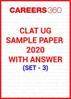 CLAT Sample Paper 2020 with answers Set - 3