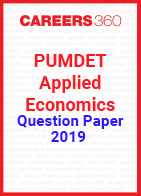 PUMDET Applied Economics Question Paper 2019