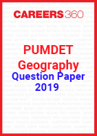 PUMDET Geography Question Paper 2019