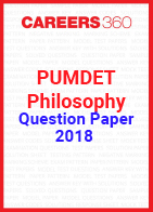 PUMDET Philosophy Question Paper 2018