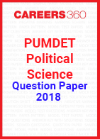 PUMDET Political Science Question Paper 2018