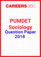 PUMDET Sociology Question Paper 2018