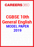 CGBSE 10th General English Model Paper 2019