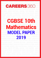 CGBSE 10th Mathematics Model Paper 2019