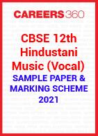 CBSE 12th Class Hindustani Music (Vocal) Solved Sample Paper 2021