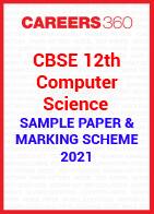 CBSE 12th Class Computer Science Solved Sample Paper 2021