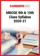 MBOSE 9th & 10th Class Syllabus 2020-21