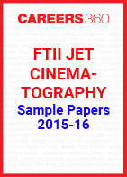 FTII JET Sample Papers Cinematography 2015-16