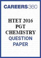 HTET 2016 PGT Chemistry question paper