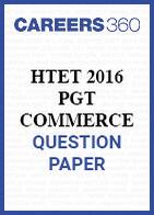 HTET 2016 PGT Commerce question paper