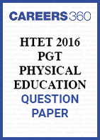 HTET 2016 PGT Physical Education question paper