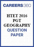 HTET 2016 PGT Geography question paper