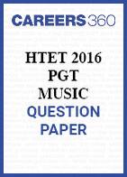 HTET 2016 PGT Music question paper