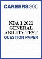 UPSC NDA 1 2021 General Ability Test (GAT) Question Paper