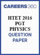 HTET 2016 PGT Physics question paper