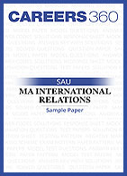SAU MA International Relations Sample Paper