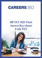 HP TET 2021 Final Answer Key (June) Urdu TET