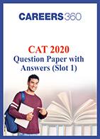 CAT 2020 Question paper with answers (Slot 1)