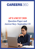 AP EAMCET 2020 Question Paper and Answer Key- September 23
