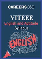 VITEEE English and Aptitude Syllabus
