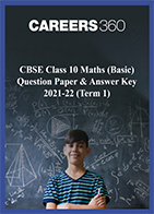 CBSE Class 10 Maths (Basic) Question Paper & Answer Key 2021-22 (Term 1)