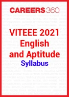 VITEEE 2021 English and Aptitude Syllabus