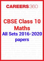 CBSE Class 10 Previous Year Paper - Maths 2016-2020 All Set