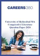 University of Hyderabad MA Comparative Literature Question Paper 2020