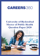 University of Hyderabad Master of Public Health Question Paper 2020