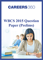 WBCS Question Paper 2015 (Prelims)