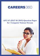 AFCAT (EKT 01-2015) Question Paper for Computer Science Stream