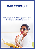 AFCAT (EKT 01-2015) Question Paper for Electrical and Electronics