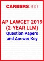 AP PGLCET 2019 (2-year LLM) question paper and answer key