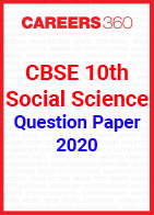 CBSE 10th Social Science Question Papers 2020