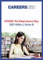 UPSSSC PET answer key 2021 Shift 1 Series B