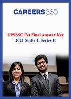 UPSSSC PET answer key 2021 Shift 1 Series H