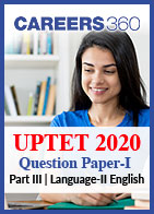 UPTET 2020 Question Paper (Part 3) - English (Language 2)