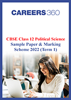 CBSE Class 12 Political Science Sample Paper & Marking Scheme 2022 (Term 1)